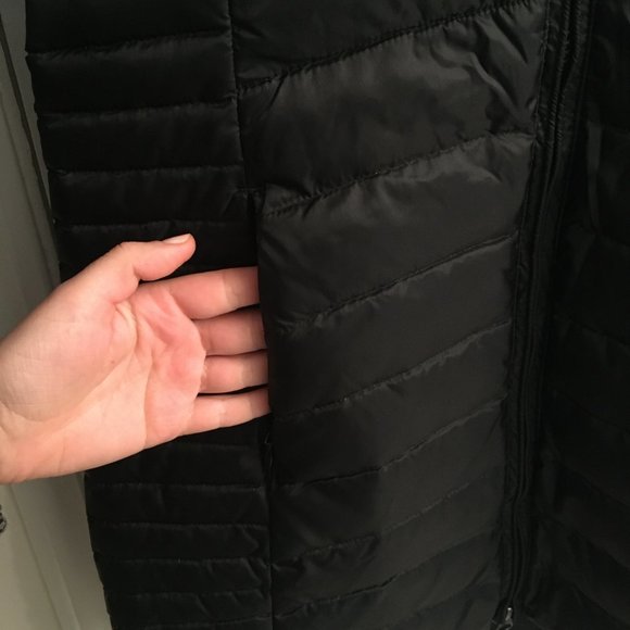 Eddie Bauer Astoria Hooded Down Parka Black Small - Picture 7 of 8